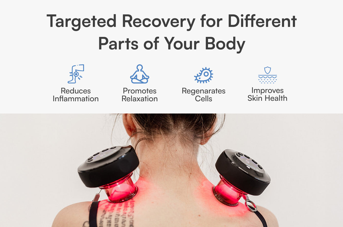 Aerify Dynamic Cupping Red Light Therapy Device product kit.
