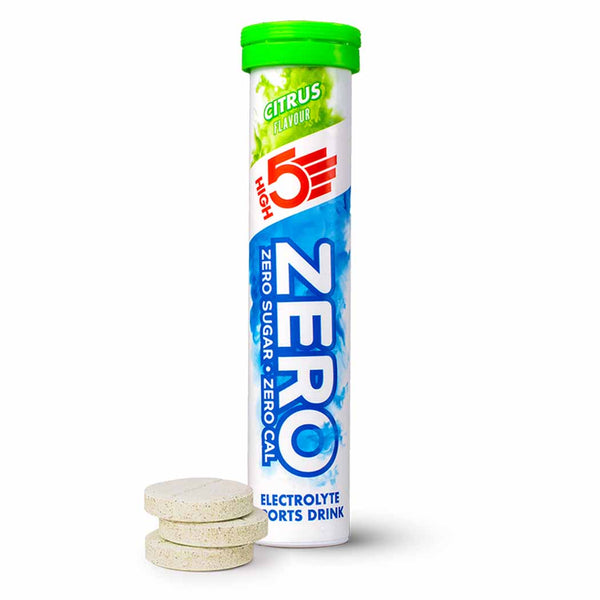 HIGH5 ZERO Electrolyte Tablets 20-serving Citrus tube front packaging