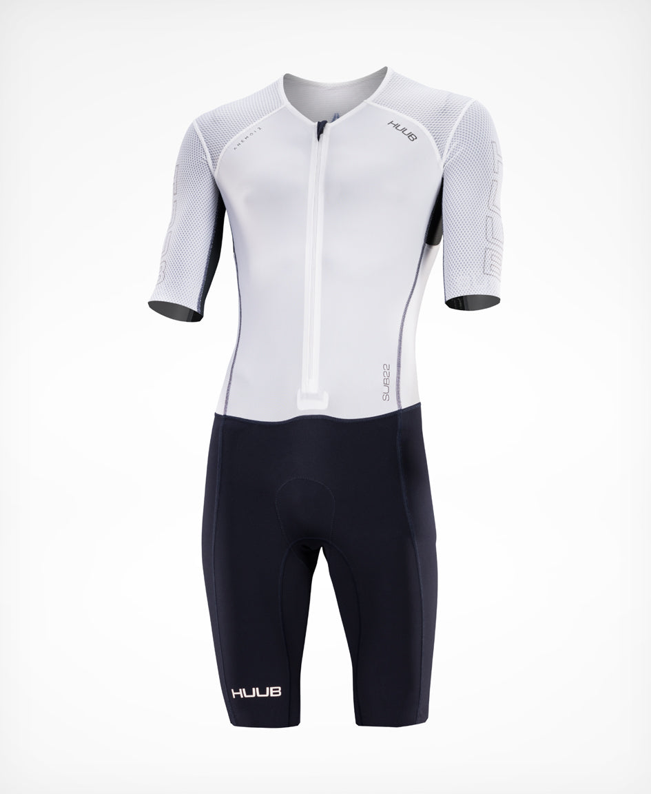 HUUB Anemoi 2 tri suit detail image showing fabric and panel construction.