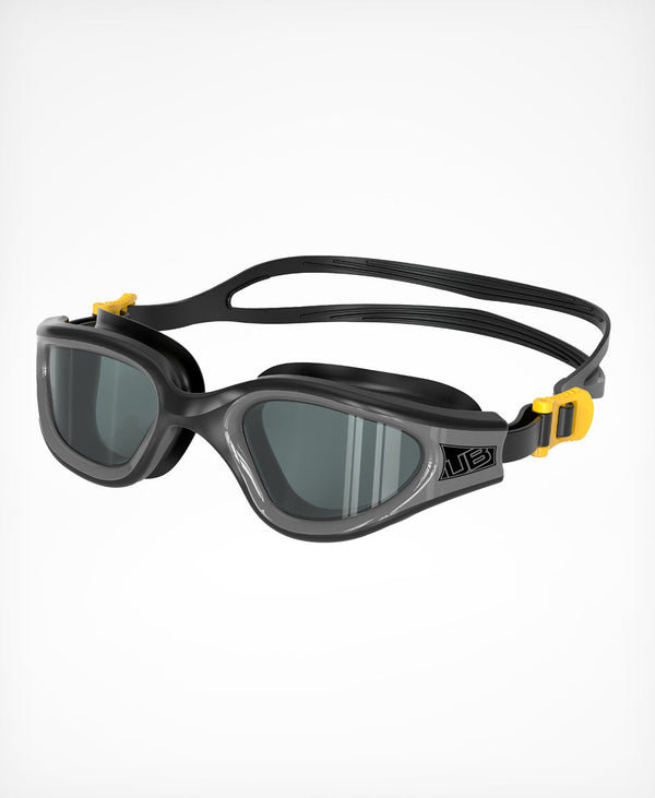 HUUB Aphotic II Swim Goggle in Industrial Yellow with photochromatic lens