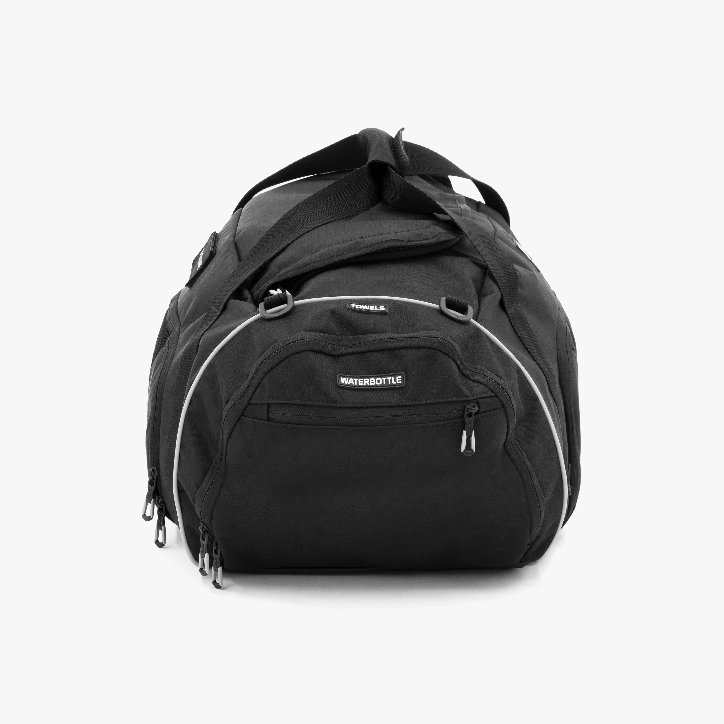 Scicon 50L duffel bag with durable fabric and dual carry handles, ideal for travel and sports gear storage.