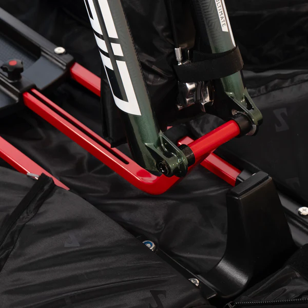 Scicon Aerocomfort MTB mountain bike travel bag with padded interior and durable exterior for secure transport of bikes.