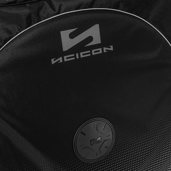 Scicon AeroComfort tandem bike travel case with black hard-shell exterior and reinforced handles for secure transportation.