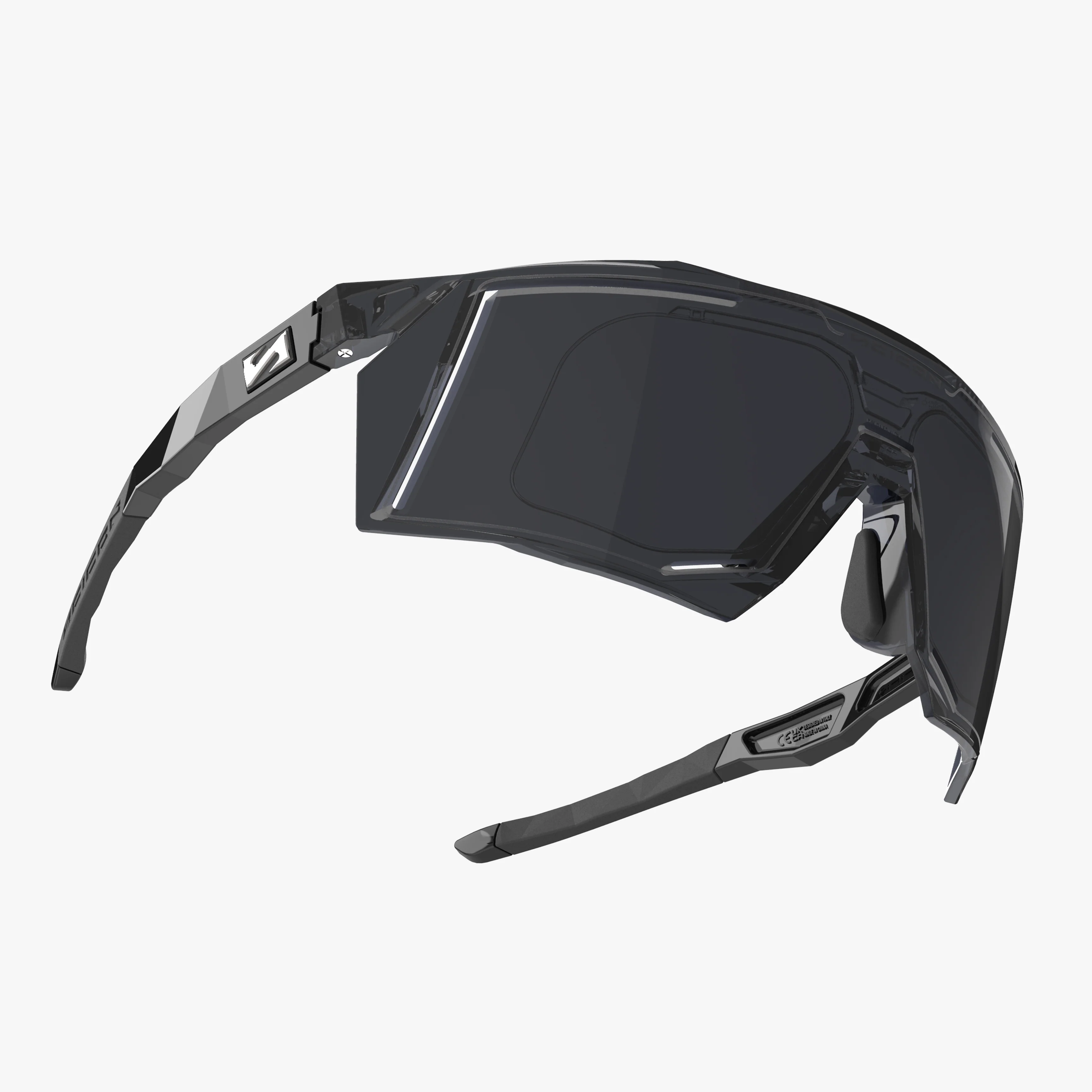 Scicon Aerostorm RX Sport Performance Sunglasses with optical insert, featuring aerodynamic design and lightweight frame.