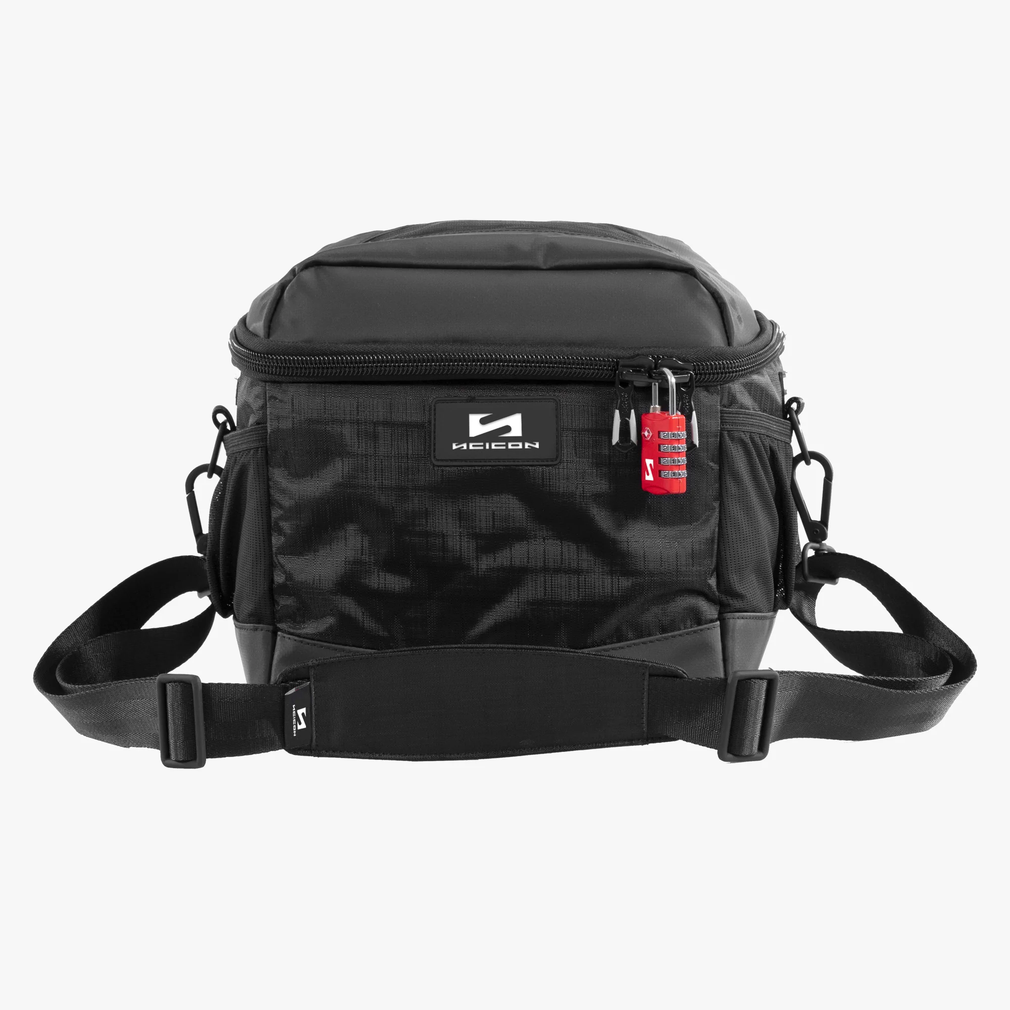 Scicon PRO Cooler Bag for 9 bottles, insulated travel cooler with adjustable shoulder strap and durable design.